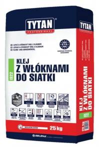 Tytan professional IS22 Klej z włóknami do siatki 25kg