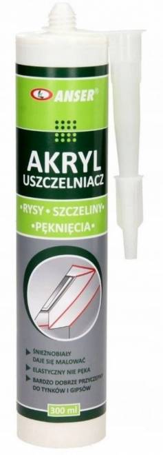 Akryl uszczelniacz Anser wewnętrzny biały 300ml