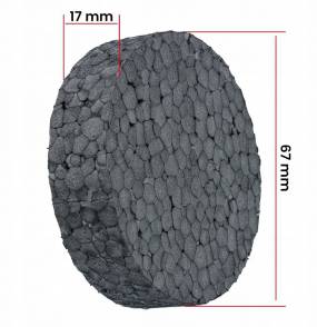Zaślepka styropianowa grafitowa 67mm, gr. 17mm