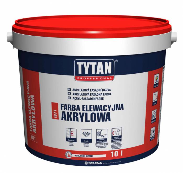 Tytan professional IS71 farba elewacyjna akrylowa baza A 10l