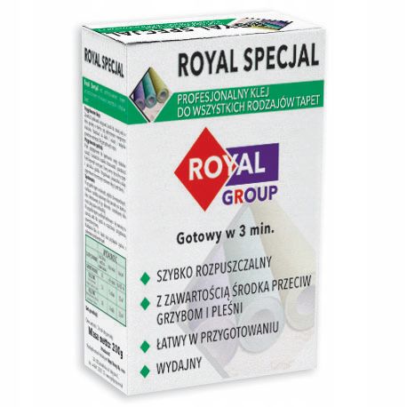 Klej do wszystkich rodzajów tapet 200g Royal