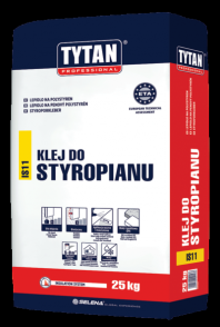 Tytan professional IS11 klej do styropianu 25kg szary x 48 sztuk (1 paleta)