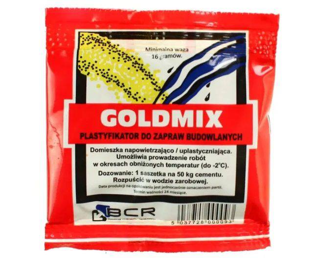 Plastyfikator do zapraw GOLDMIX sasz. 16gr