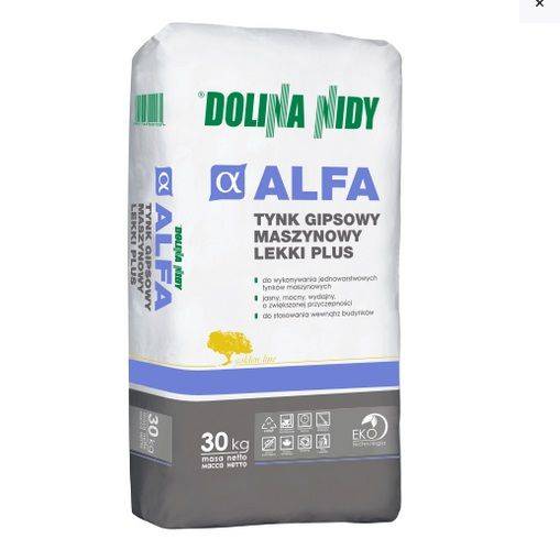 Tynk gipsowy Alfa lekki Dolina Nidy 30kg