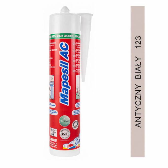 Silikon Mapesil AC kolor 123 (antyczny biały) Mapei 310ml