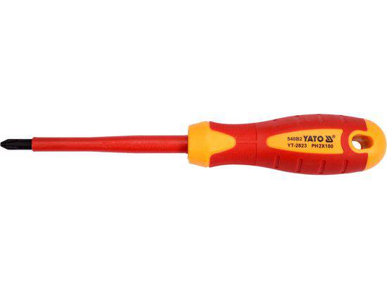 Wkrętak śrubokręt izolowany 1000V PH2 x 100mm uniwersalny