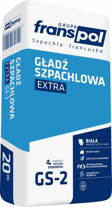 Gładź szpachlowa Extra GS-2 Franspol 20kg biała