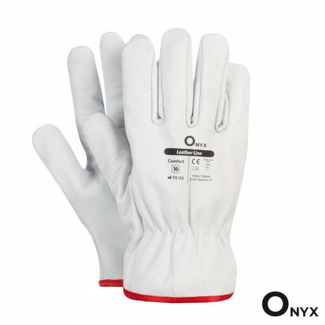 Rękawice ochronne robocze Verken Comfort skórzane r. 9 (L) 1 para
