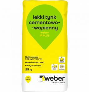 Tynk cementowo-wapienny Weber zewnętrzny 25kg