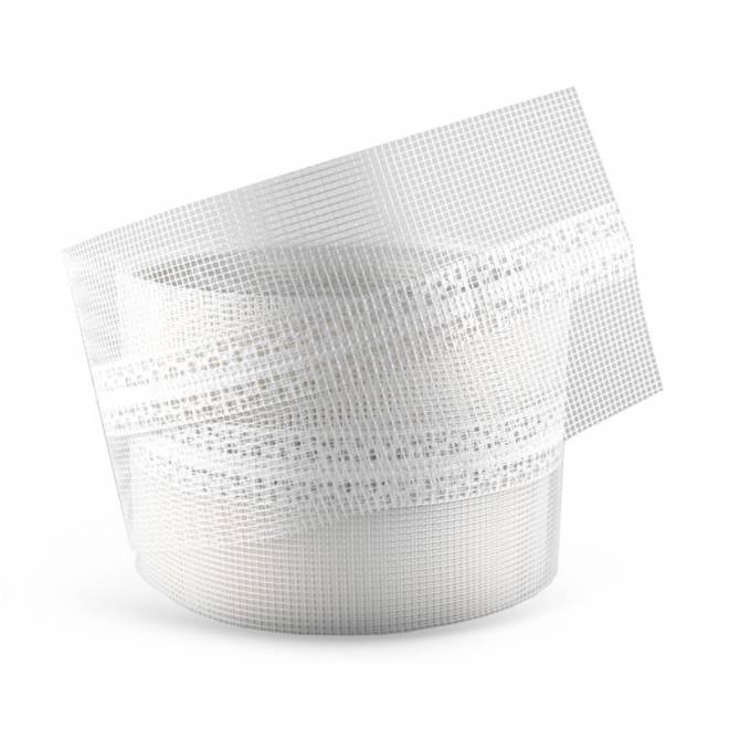 Narożnik elewacyjny uniwersalny PCV z siatką 10x10cm (rolka 25mb) 1mb