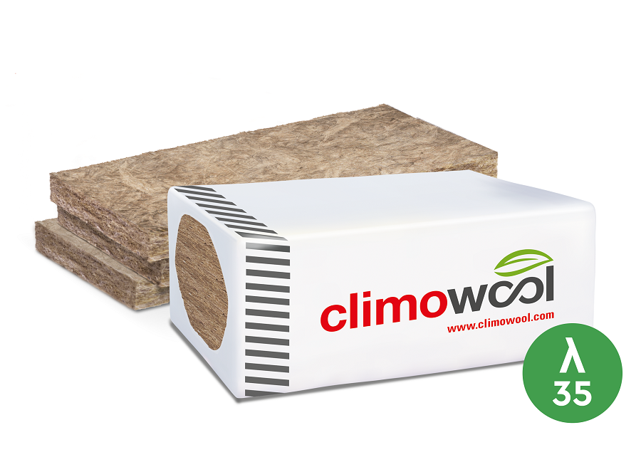 Wełna ściankowa Climowool 035 gr. 100mm (w paczce 7płyt=5,25m2) 1 płyta = 0,75m2