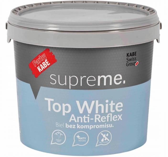 Kabe farba do sufitów Top White Antyreflex poj. 5l