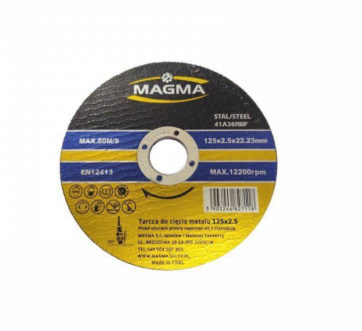 Tarcza 125/2,5 do cięcia metalu 1 sztuka