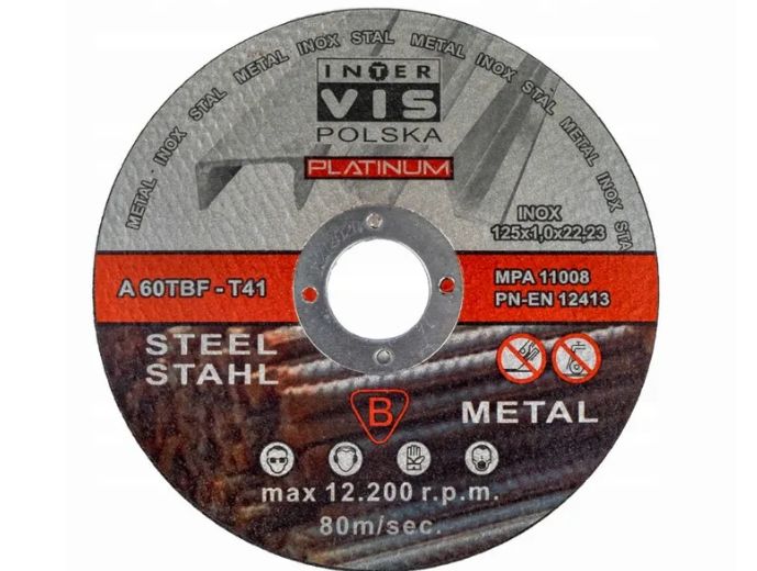 Tarcza 125/1 do cięcia metalu 1 sztuka