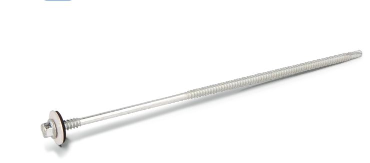Wkręt z aluminiową podkładką 5,5mmx8cm ocynk (opak 100 szt) 1 sztuka