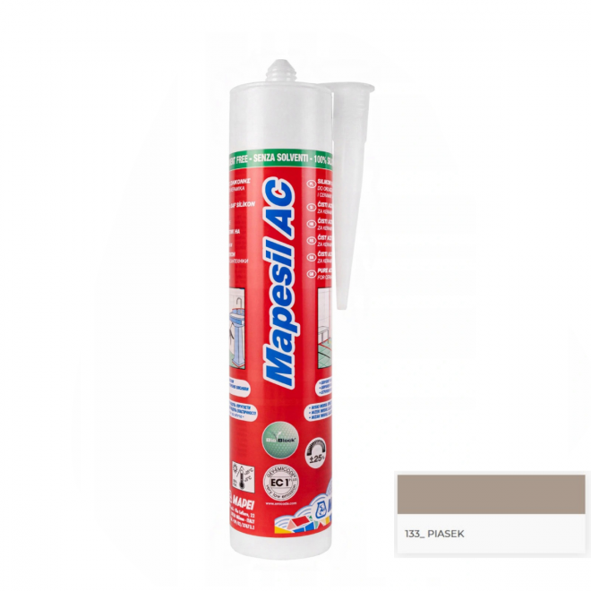 Silikon Mapesil AC kolor 133 (piasek) Mapei 310ml