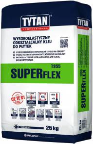 Tytan professional TS55 klej do płytek wysokoelastyczny odkształcalny Superflex 25kg szary