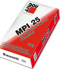 Tynk cementowo-wapienny wewnętrzny 30kg Baumit MPI 25