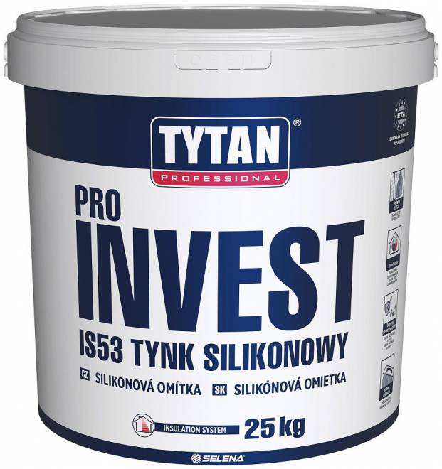 Tytan professional IS53 PROINVEST Tynk silikonowy B15 baza 25kg ziarno 1,5mm