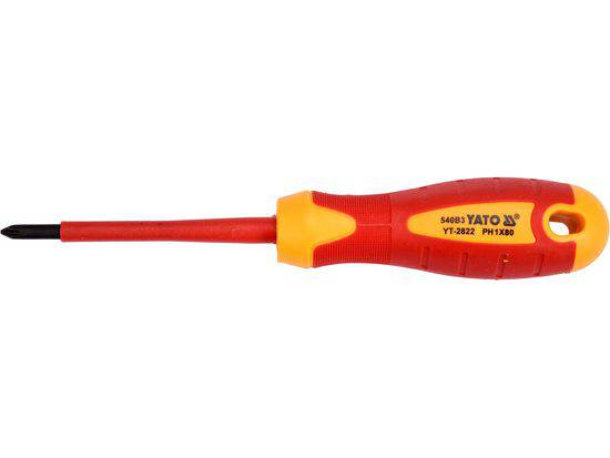 Wkrętak śrubokręt izolowany 1000V PH1 x 80mm uniwersalny
