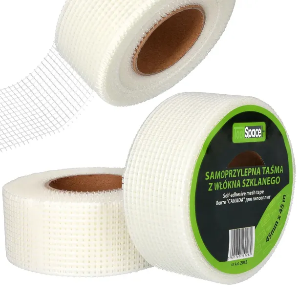 Taśma siatka z włókna szklanego do G-K 45mm x 45m