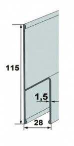 Łata tynkarska ”h” Słowik 2m LTh