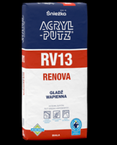 Gładź wapienna biała Akryl-putz RV 13 Renova 20kg