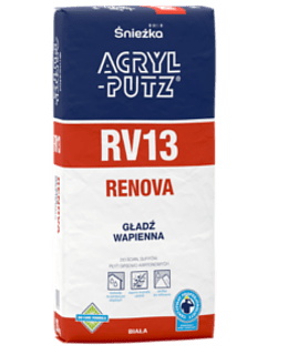 Gładź wapienna biała Akryl-putz RV 13 Renova 20kg