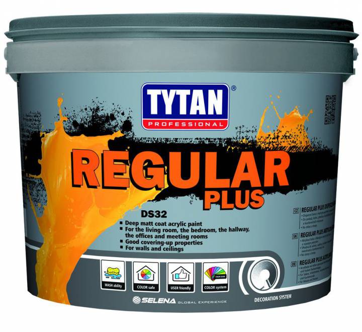 Tytan professional DS32 farba akrylowa wewnętrzna Regular Plus 9l