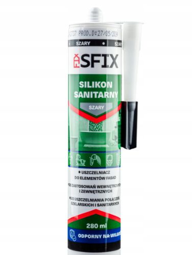 Silikon sanitarny SFIX szary 280ml